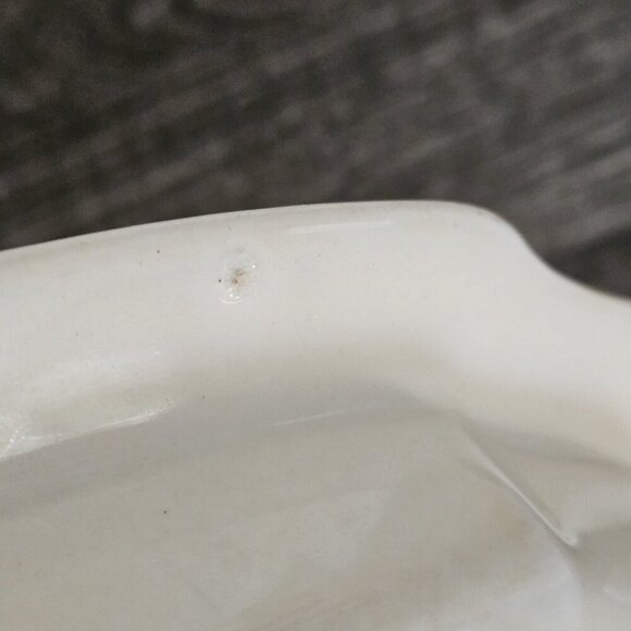 WH Grindley & Co England Serving Dish Chelsey Ivory Blue White Yellow Floral VTG - Picture 14 of 16